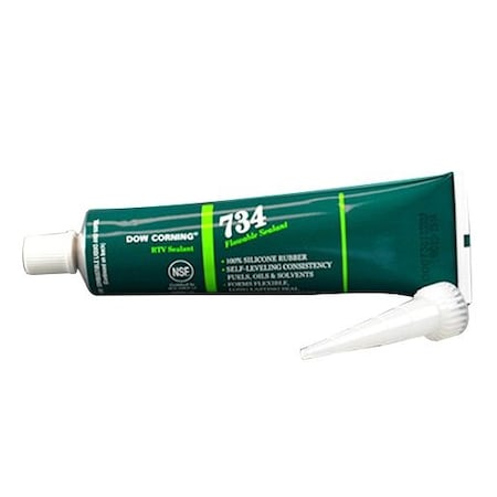 Dow Corning Flowable Sealant; Clear 90ML Tube 734 CLEAR 90ML TUBE